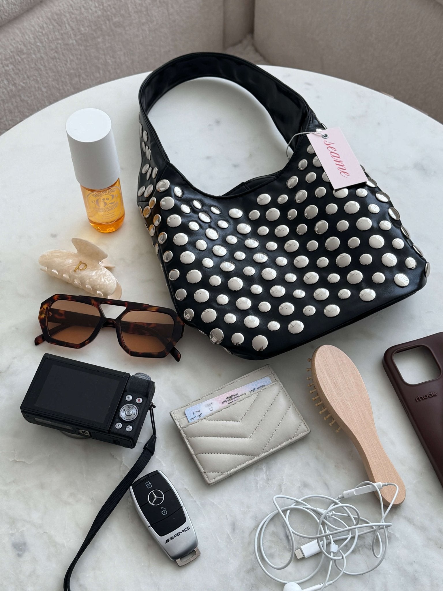 Selene Studded Bucket Bag