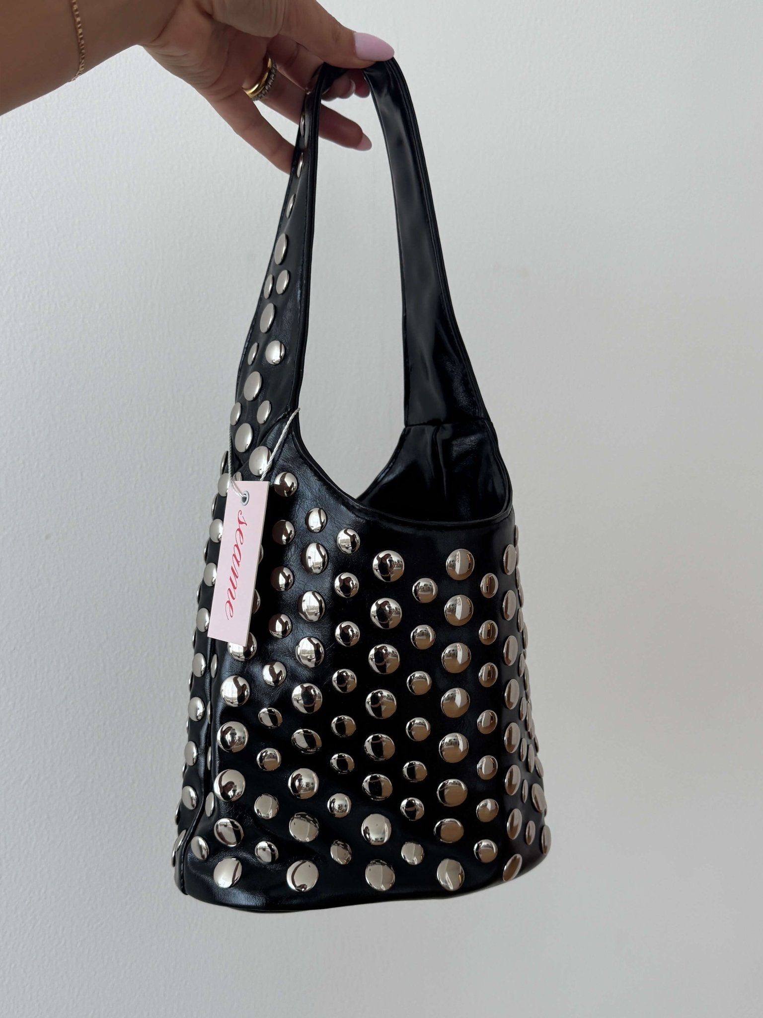 Selene Studded Bucket Bag