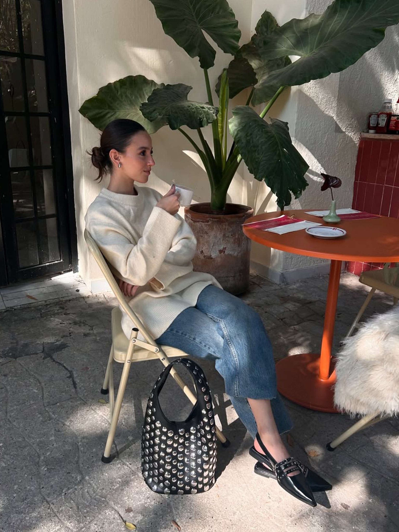 Selene Studded Bucket Bag